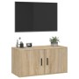 Mueble para TV de pared roble Sonoma 80x34,5x40 cm