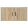 Mueble para TV de pared roble Sonoma 80x34,5x40 cm