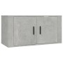 Mueble para TV de pared gris hormigón 80x34,5x40 cm en Muebles TV | Comprar online en Foro24