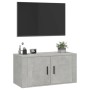 Mueble para TV de pared gris hormigón 80x34,5x40 cm en Muebles TV | Comprar online en Foro24