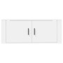 Mueble para TV de pared blanco 100x34,5x40 cm