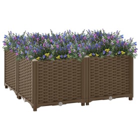 Polypropylene flower bed 80x80x38 cm by vidaXL, Pots and planters - Ref: Foro24-316525, Price: 58,70 €, Discount: %