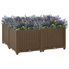 Polypropylene flower bed 80x80x38 cm by vidaXL, Pots and planters - Ref: Foro24-316525, Price: 72,03 €, Discount: %