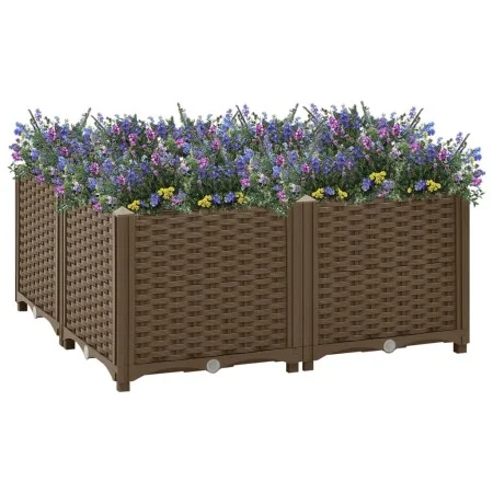 Blumenbeet aus Polypropylen 80x80x38 cm von vidaXL, Töpfe und Pflanzgefäße - Ref: Foro24-316525, Preis: 72,03 €, Rabatt: %