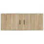 Mueble para TV de pared roble Sonoma 100x34,5x40 cm