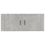 Mueble para TV de pared gris hormigón 100x34,5x40 cm