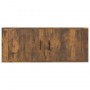 Mueble para TV de pared roble ahumado 100x34,5x40 cm