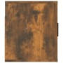 Mueble para TV de pared roble ahumado 100x34,5x40 cm