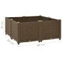 Blumenbeet aus Polypropylen 80x80x38 cm von vidaXL, Töpfe und Pflanzgefäße - Ref: Foro24-316525, Preis: 72,03 €, Rabatt: %