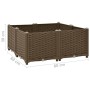 Polypropylene flower bed 80x80x38 cm by vidaXL, Pots and planters - Ref: Foro24-316525, Price: 58,85 €, Discount: %