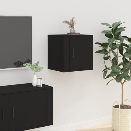 Mueble para TV de pared negro 40x34,5x40 cm en Muebles TV | Comprar online en Foro24