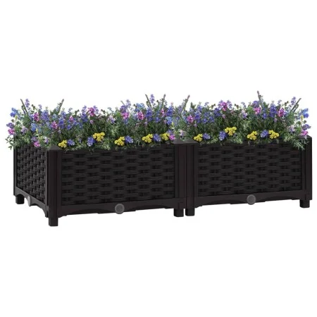 Flower bed 80x40x23 cm polypropylene by vidaXL, Pots and planters - Ref: Foro24-316527, Price: 39,25 €, Discount: %