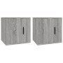 Muebles para TV de pared 2 uds gris Sonoma 40x34,5x40 cm en Muebles TV | Comprar online en Foro24