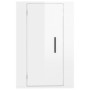 Muebles para TV de pared 2 uds blanco brillante 40x34,5x60 cm