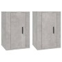 Muebles para TV de pared 2 uds gris hormigón 40x34,5x60 cm en Muebles TV | Comprar online en Foro24