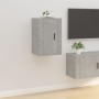 Muebles para TV de pared 2 uds gris hormigón 40x34,5x60 cm en Muebles TV | Comprar online en Foro24