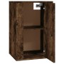 Mueble para TV de pared roble ahumado 40x34,5x60 cm