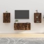Muebles para TV de pared 2 uds roble ahumado 40x34,5x60 cm en Muebles TV | Comprar online en Foro24