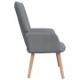 Sillón de relax con taburete tela gris claro de vidaXL, Sillones - Ref: Foro24-327930, Precio: 153,03 €