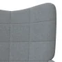 Sillón de relax con taburete tela gris claro de vidaXL, Sillones - Ref: Foro24-327930, Precio: 150,34 €, Descuento: %