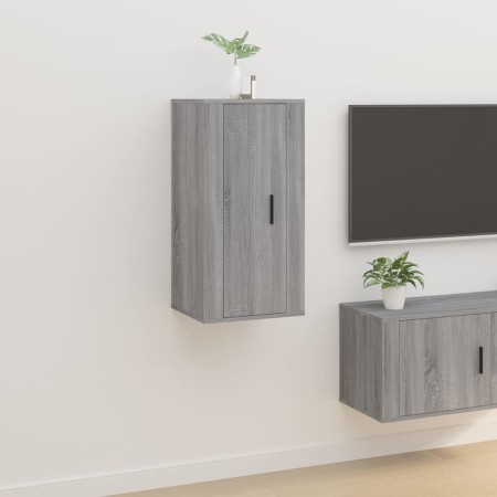 Mueble para TV de pared gris Sonoma 40x34,5x80 cm en Muebles TV | Comprar online en Foro24