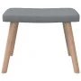 Relaxsessel mit hellgrauem Stoffhocker von vidaXL, Sessel - Ref: Foro24-327930, Preis: 150,34 €, Rabatt: %