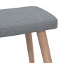 Sillón de relax con taburete tela gris claro de vidaXL, Sillones - Ref: Foro24-327930, Precio: 153,03 €