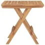 Mesa plegable de jardín madera maciza de teca 50x50x50 cm de vidaXL, Mesas de jardín - Ref: Foro24-315454, Precio: 60,75 €, D...