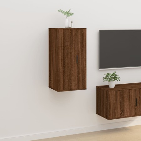 Mueble para TV de pared roble marrón 40x34,5x80 cm en Muebles TV | Comprar online en Foro24
