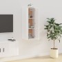 Mueble para TV de pared blanco brillante 40x34,5x100 cm