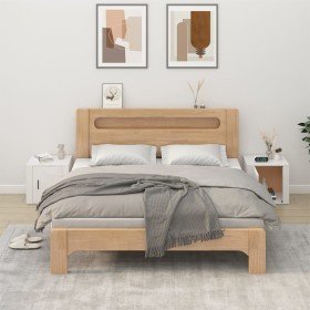 Mesitas de noche 2 unidades blanco brillante 50x39x47 cm en Taquillas y armarios de almacenamiento | Comprar online en Foro24