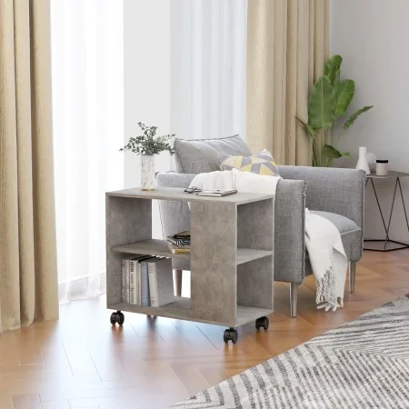 Concrete gray plywood side table 70x35x55 cm by vidaXL, Side tables - Ref: Foro24-802124, Price: 45,35 €, Discount: %