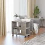 Mesa auxiliar de madera contrachapada gris hormigón 70x35x55 cm de vidaXL, Mesas auxiliares - Ref: Foro24-802124, Precio: 45,...