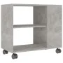 Mesa auxiliar de madera contrachapada gris hormigón 70x35x55 cm de vidaXL, Mesas auxiliares - Ref: Foro24-802124, Precio: 45,...
