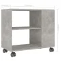 Concrete gray plywood side table 70x35x55 cm by vidaXL, Side tables - Ref: Foro24-802124, Price: 45,35 €, Discount: %
