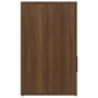 Mesita de noche madera contrachapada marrón roble 50x36x60 cm