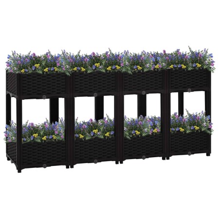 Flowerbed 160x40x71 cm polypropylene by vidaXL, Pots and planters - Ref: Foro24-316537, Price: 106,43 €, Discount: %