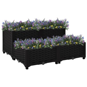 Arriate 80x80x38 cm polipropileno de vidaXL, Maceteros y jardineras - Ref: Foro24-316538, Precio: 68,74 €, Descuento: %