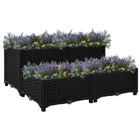 Flower bed 80x80x38 cm polypropylene by vidaXL, Pots and planters - Ref: Foro24-316538, Price: 68,50 €, Discount: %