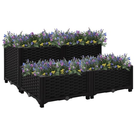 Blumenbeet 80x80x38 cm Polypropylen von vidaXL, Töpfe und Pflanzgefäße - Ref: Foro24-316538, Preis: 68,74 €, Rabatt: %