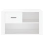 Mueble zapatero madera contrachapada blanco 80x35x45 cm