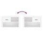 Mueble zapatero madera contrachapada blanco 80x35x45 cm