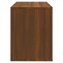 Mueble zapatero contrachapada color marrón roble 80x35x45 cm