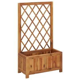 Garden flowerbed with acacia wood trellis by vidaXL, Pots and planters - Ref: Foro24-316541, Price: 69,08 €, Discount: %
