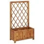 Garden flowerbed with acacia wood trellis by vidaXL, Pots and planters - Ref: Foro24-316541, Price: 69,08 €, Discount: %