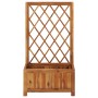 Garden flowerbed with acacia wood trellis by vidaXL, Pots and planters - Ref: Foro24-316541, Price: 70,39 €, Discount: %
