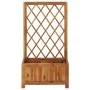 Garden flowerbed with acacia wood trellis by vidaXL, Pots and planters - Ref: Foro24-316541, Price: 69,08 €, Discount: %