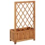 Garden flowerbed with acacia wood trellis by vidaXL, Pots and planters - Ref: Foro24-316541, Price: 70,39 €, Discount: %