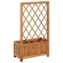 Garden flowerbed with acacia wood trellis by vidaXL, Pots and planters - Ref: Foro24-316541, Price: 69,08 €, Discount: %
