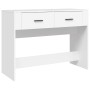 Mesa consola de madera contrachapada blanco 100x39x75 cm